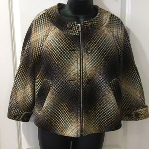 BCBG Wool Trapeze Coat